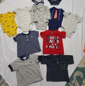 7Pack Boys Hedgehog Onesies® Brand Short Sleeve B